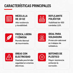 Camisola de Mezclilla — Características