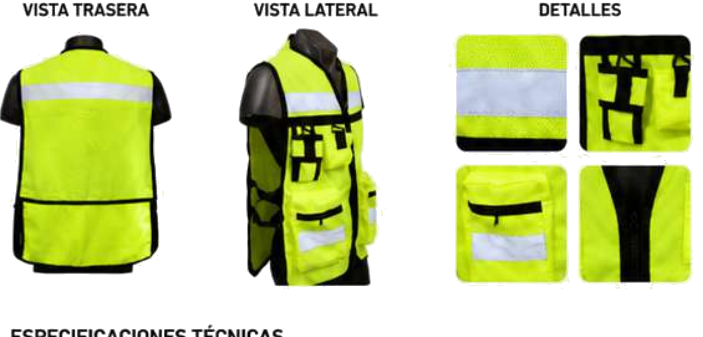 Chaleco Tipo Brigadista — Detalles