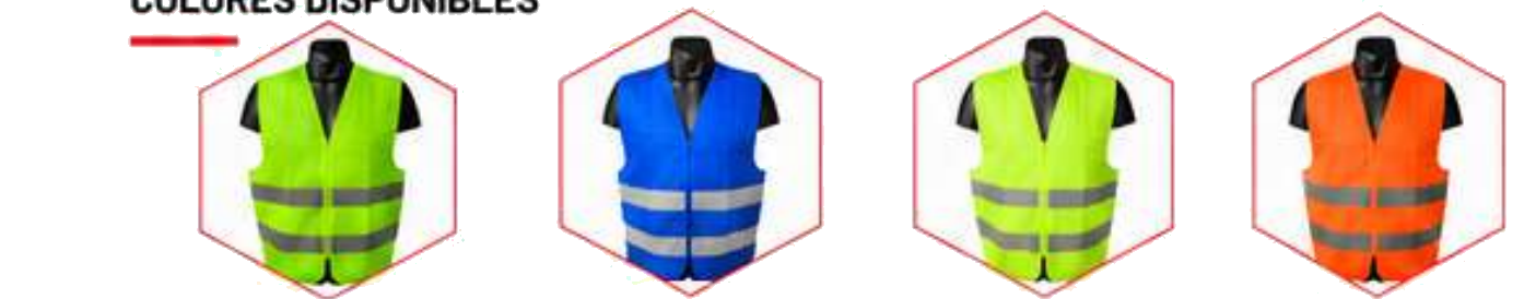 Chaleco Alta Visibilidad Clase 2 — colores disponibles