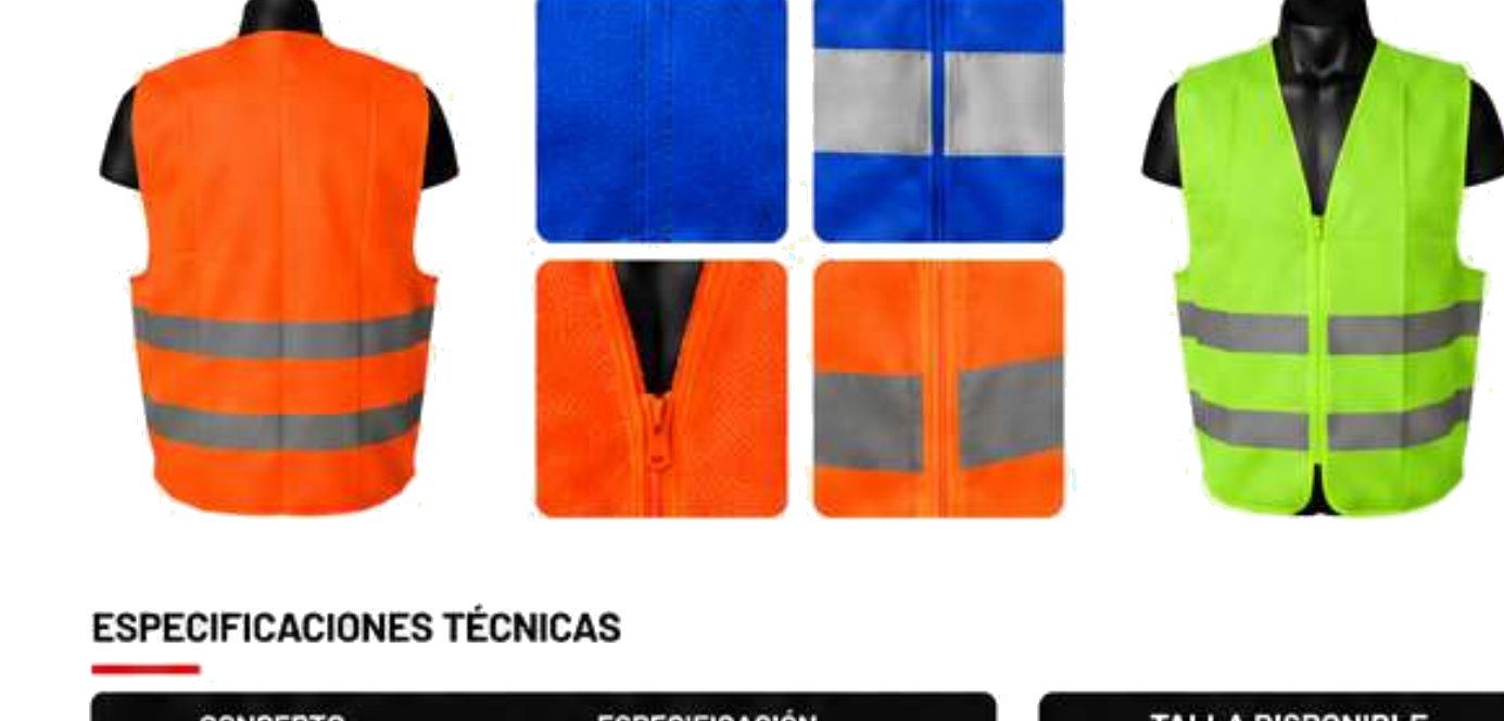 Chaleco Alta Visibilidad Clase 2 — Detalles