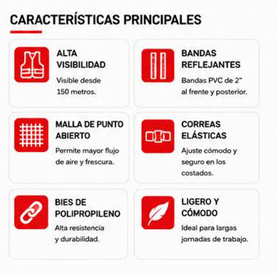 Chaleco de Malla — Características