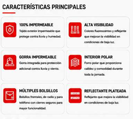 Chamarra Polar de Alta Visibilidad — Características